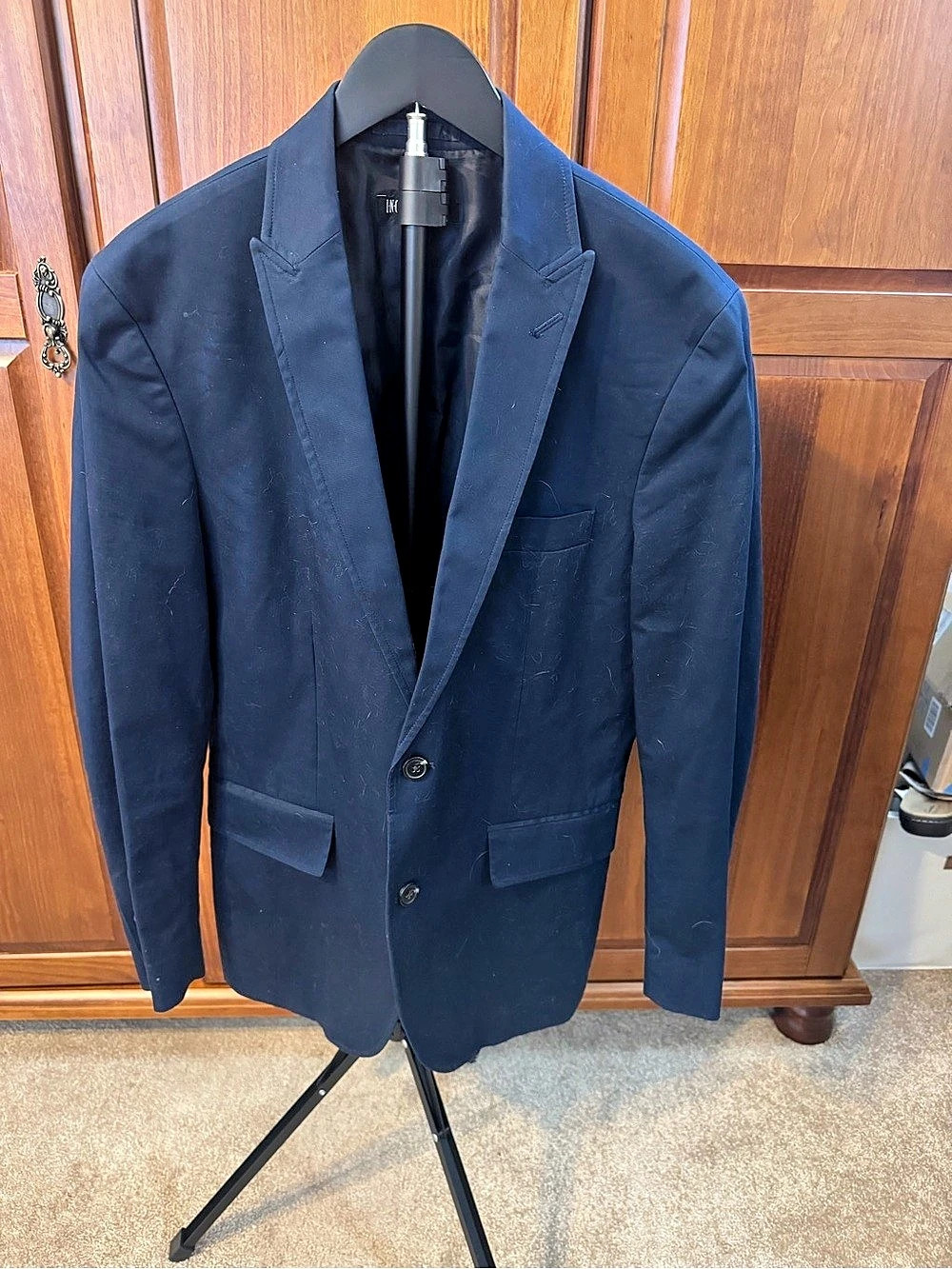 INC International Concepts INC Slim-Fit Blazer Blue Medium
